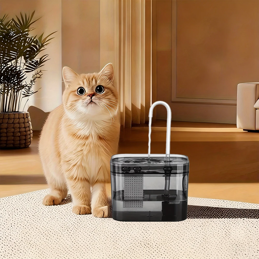 Bebedero automático para gatos y perros con filtro purificador - imagen 2