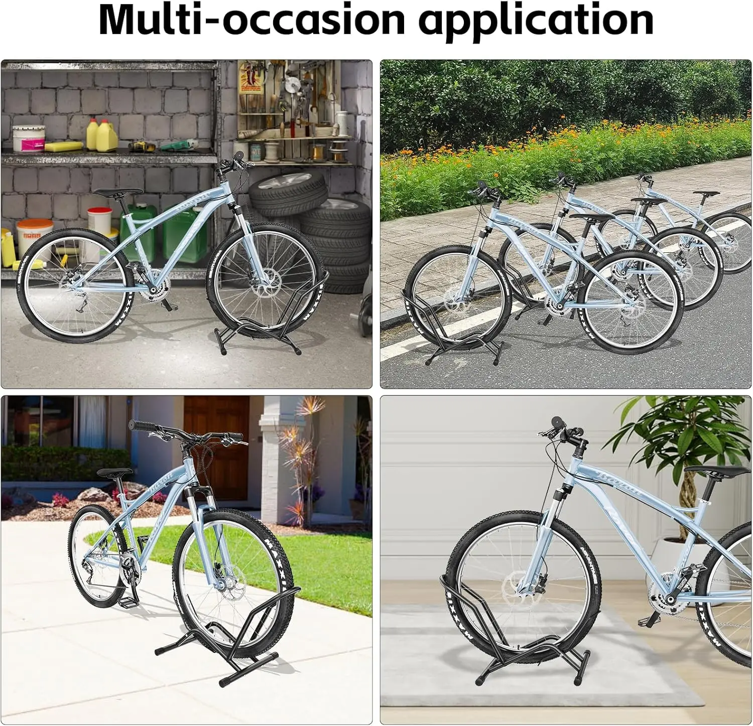Soporte de suelo para bicicleta, ajustable para ruedas 16"-29" - imagen 5