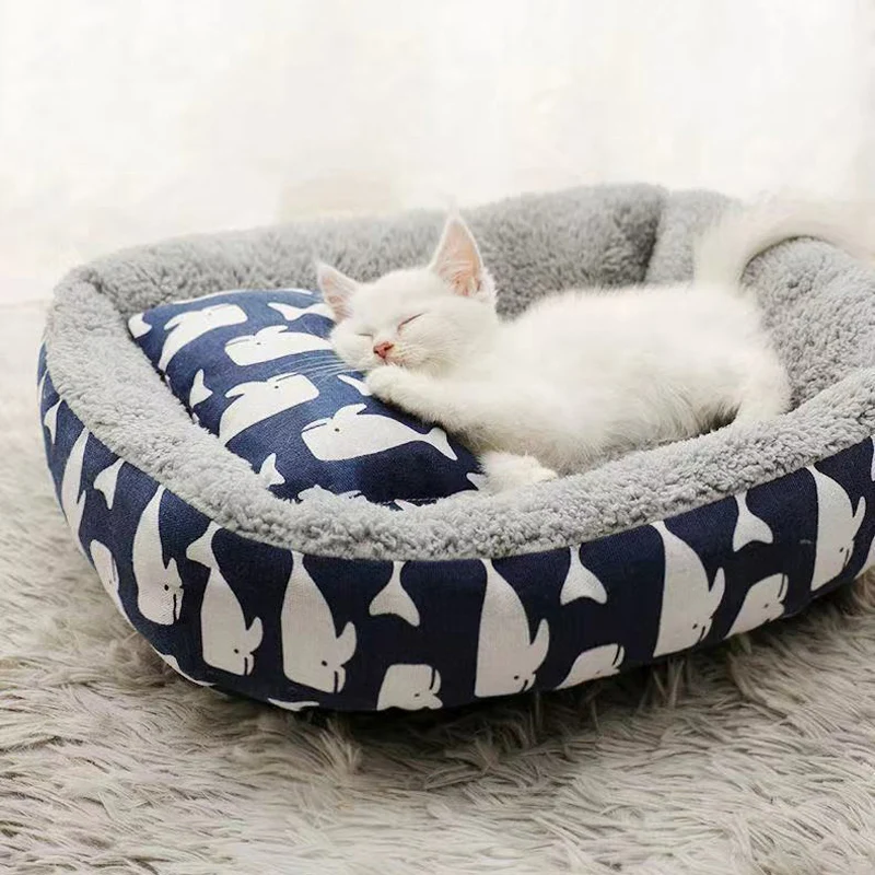 Warm Winter Pets Dog Bed Dog Kneel Cat Mats House Cushion Large Pet Sleeping Sofa Beds Mat Forpuppy Mat Net Red Pet Products - imagen 2