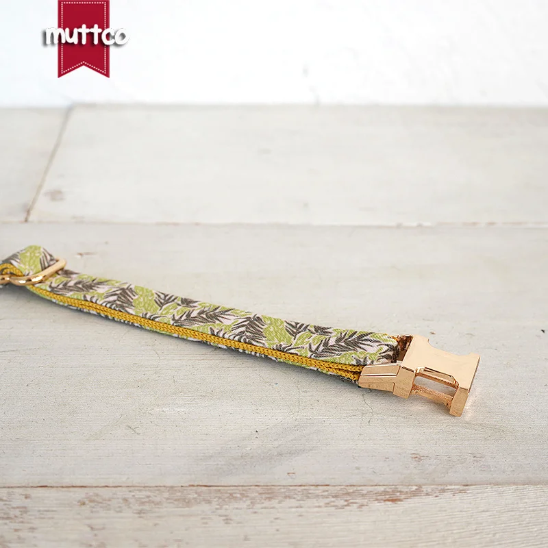 MUTTCO-collar de gato grabado de forma independiente, diseñado y fabricado a mano, usable y duradero, para senderismo en la jungla, 2 tamaños, UCC156 - imagen 4