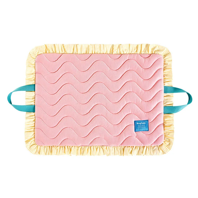 Estera para mascotas con sensación fresca de seda de hielo, cama para perros de verano, cama para gatos para perros pequeños, almohadilla refrescante para dormir para todas las estaciones, estera portátil para mascotas, cojín para mascotas - imagen 5