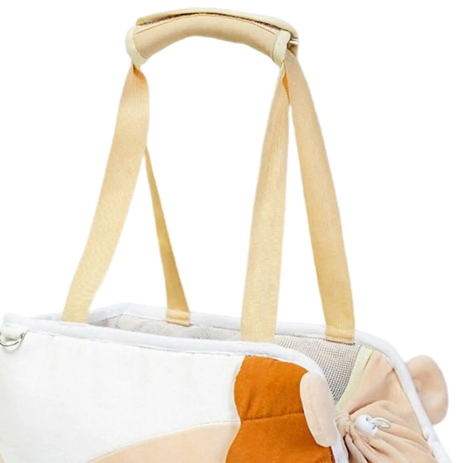 Pet Cat Shoulder Bag Pouch Hand Tote Cat Carrier Cartoon Lion Pattern Padded