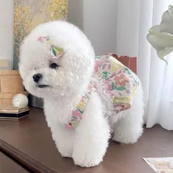 Ropa de encaje de verano para gatos y perros – Vestido floral
