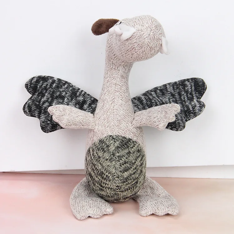 Juguetes con sonido para morder mascotas, juguete de peluche de punto suave, entrenamiento interactivo, molienda de dientes, juguete para perros, accesorios para perros, juguetes para perros pequeños - imagen 3