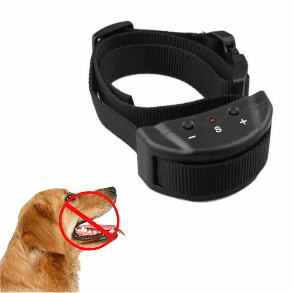 Entrenador eléctrico antiladridos para perros, entrenamiento para dejar de ladrar mascotas, Collar ajustable, Control remoto, 300 m, sin batería - imagen 2