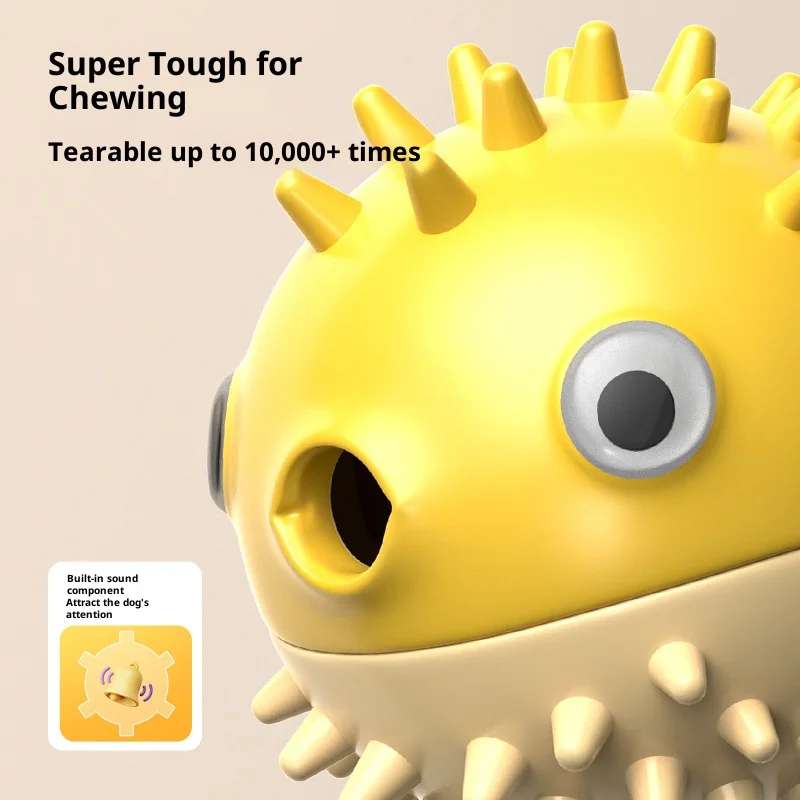 Juguete para aliviar el aburrimiento del perro con dispensador de golosinas, bola a prueba de masticar para Corgi Teddy Golden Retriever, diversión para limpieza de dientes - imagen 4