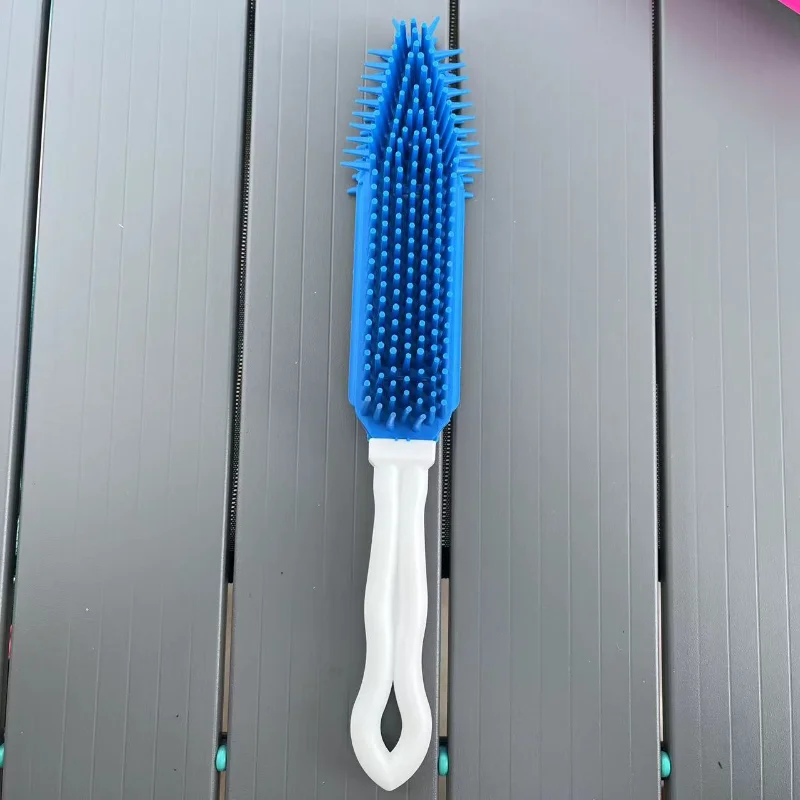 Cepillo de autolimpieza para perros y gatos, peine removedor de pelo para mascotas, cepillo de masaje para baño, herramientas de aseo para perros - imagen 3