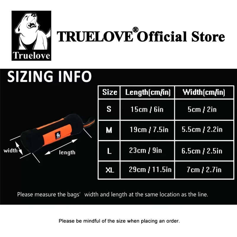 Truelove Dog Training Retriever Snack Bag Oxford reutilizable con cremallera bolsa de regalo duradera de alta calidad TLT1951 - imagen 4