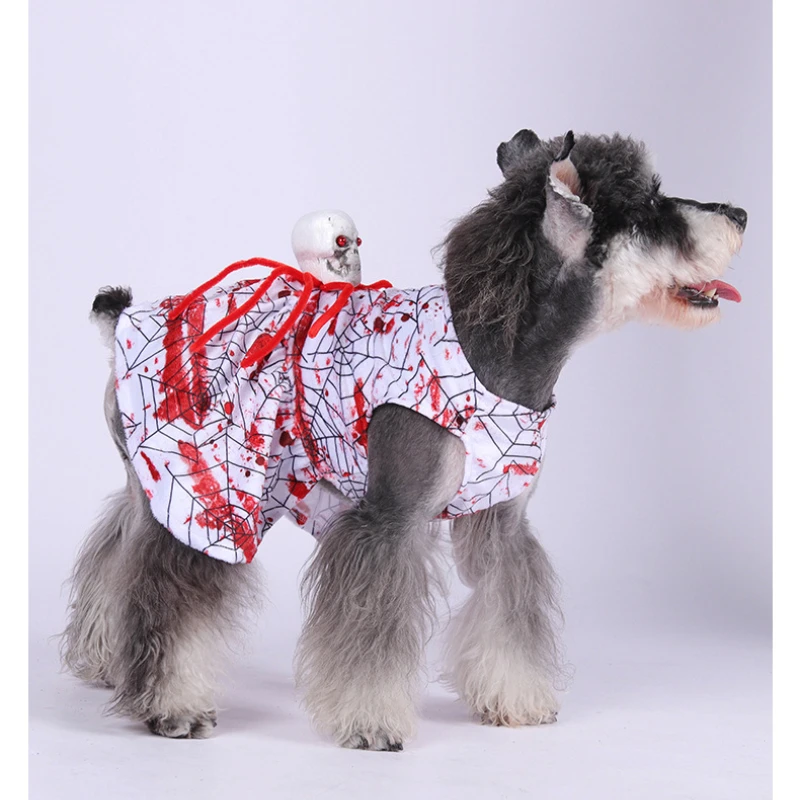 Ropa para mascotas Spider Drag Cat Dog Halloween Cosplay suministros para mascotas Halloween gato ropa para perros - imagen 5