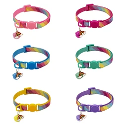 Collar arcoíris con campana para gato – Sonido suave