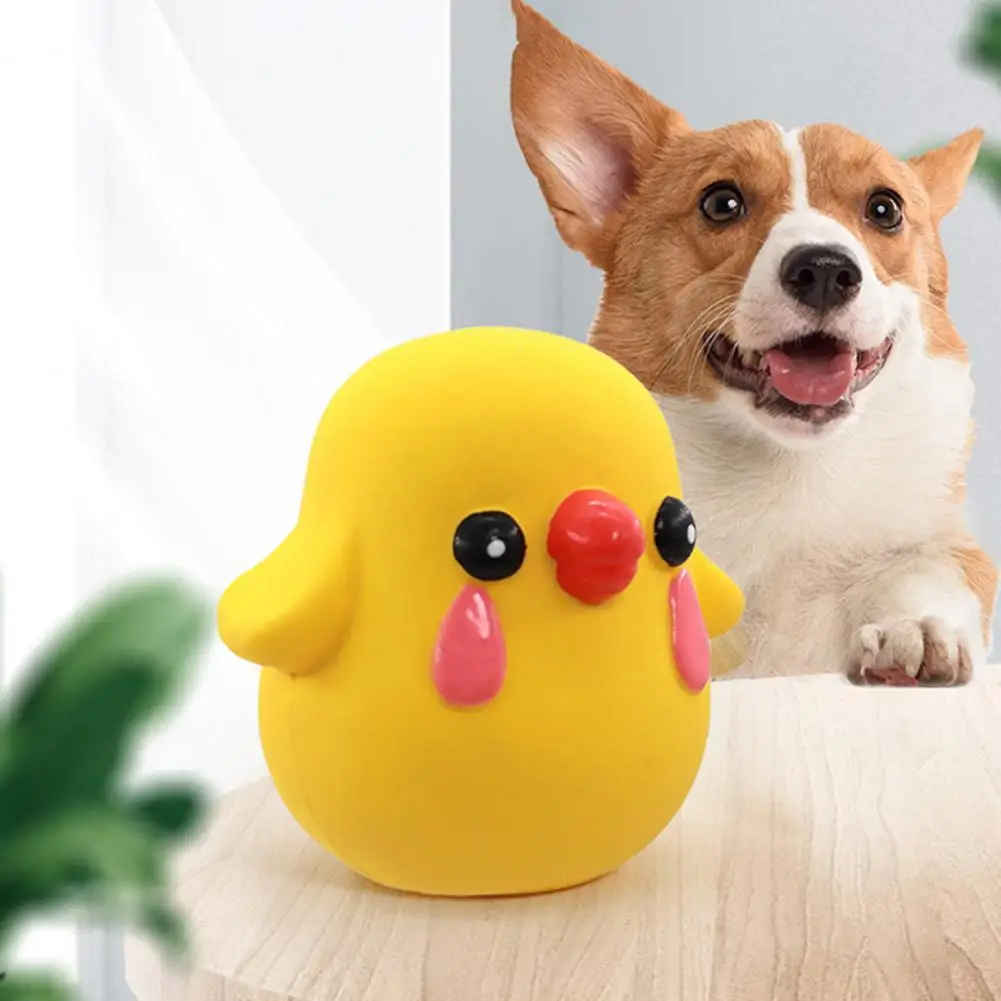 Juguete de látex para morder con sonido para perro, Limpieza de dientes Molar de juguete, dureza, alivia el estrés, mascota inofensivo, cachorro, pollo chillón, 2022 - imagen 2
