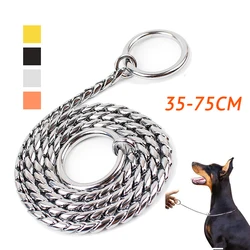 Collar de eslabones metálico para perros – Resistente y duradero