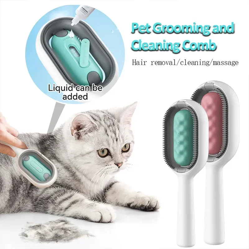 Peine de lana para perros y gatos, productos para mascotas, cepillo removedor de pelo para mascotas, accesorios para perros, cepillo de masaje para gatos - imagen 2