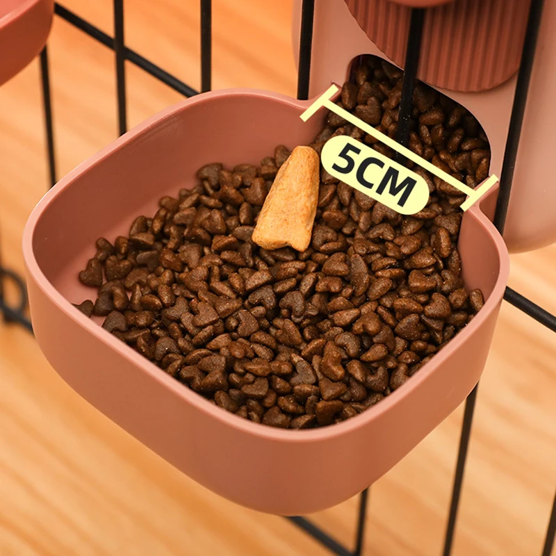 HOOPET Automatic Pet Bowls Cage Hanging Feeder Pet Water Bottle Food Container Dispenser Bowl for Puppy Cat Pet Feeding Product - imagen 5