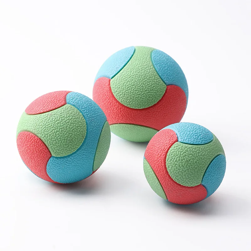 Pelota hinchable resistente a las mordeduras para perros pequeños, medianos y grandes, Bola de limpieza de dientes, juguetes para masticar, productos de entrenamiento para mascotas - imagen 3