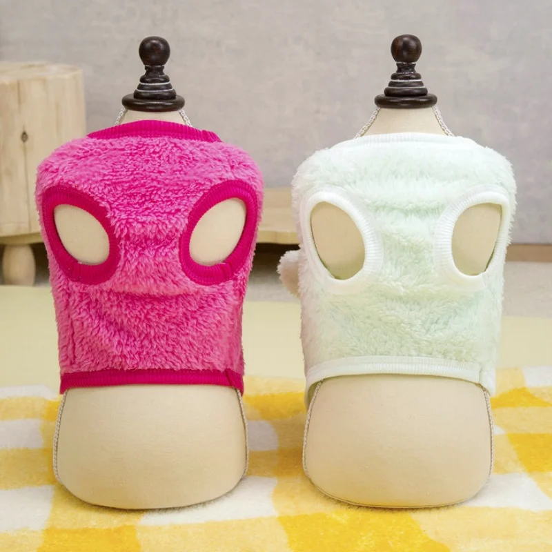 Ropa para perros, sudaderas con capucha cálidas de invierno para perros, jerséis con estampado de animales para cachorros, Sudadera con capucha para gatos sólidos, sudaderas para mascotas, disfraz para perros Chihuahua - imagen 5