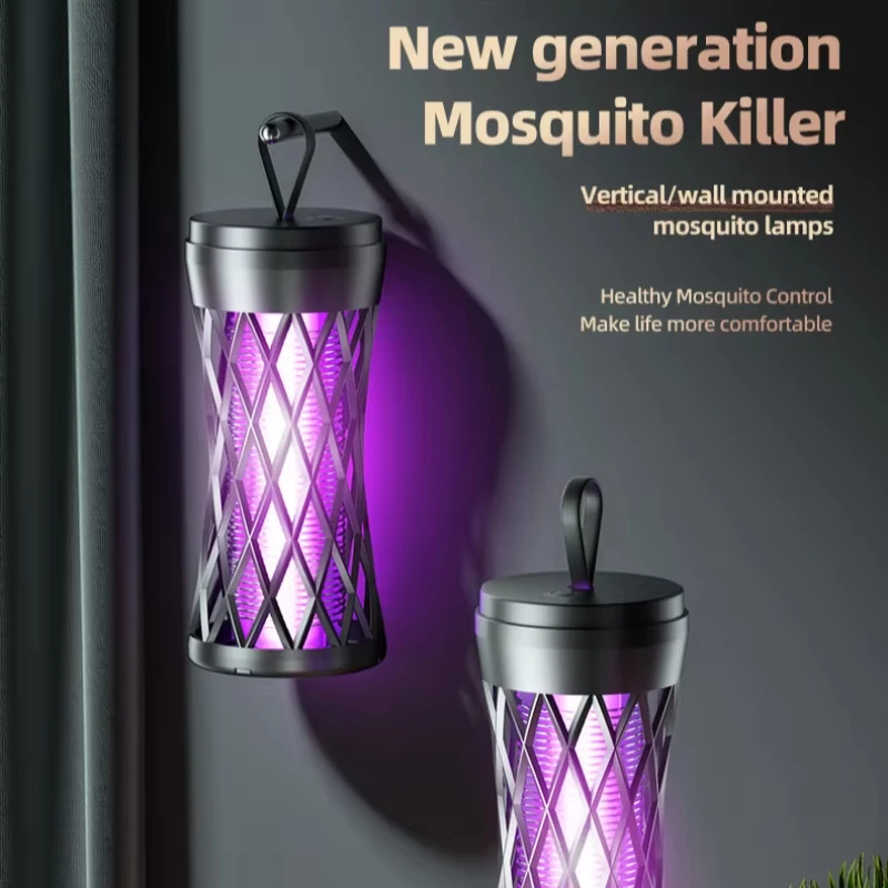 Lámpara eléctrica antimosquitos para el hogar y exteriores, Exterminador de mosquitos portátil, luz de ambiente, repelente de mosquitos, carga de uso 2025 - imagen 3