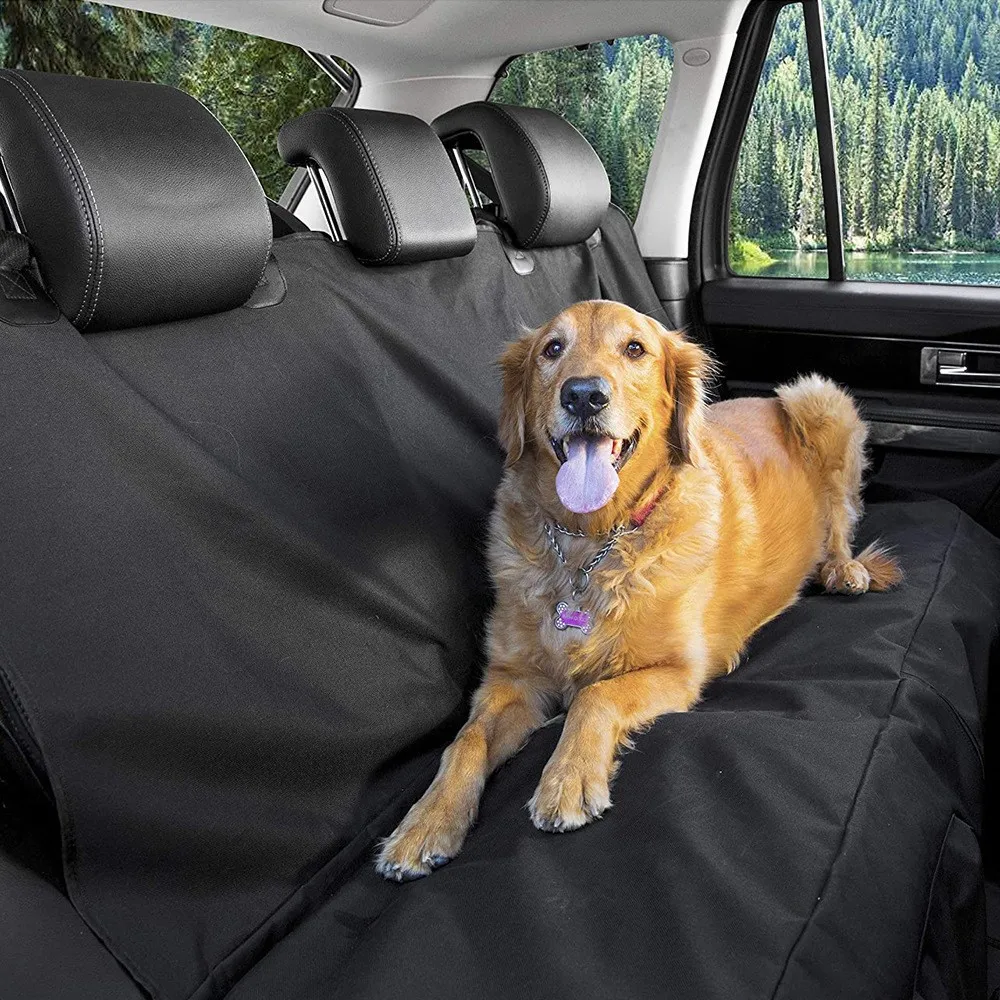 Funda para asiento de coche para perros, impermeable, portador de mascotas, cojín para asiento trasero, estera para perros, hamaca plegable para gatos, maletero, asiento trasero - imagen 2