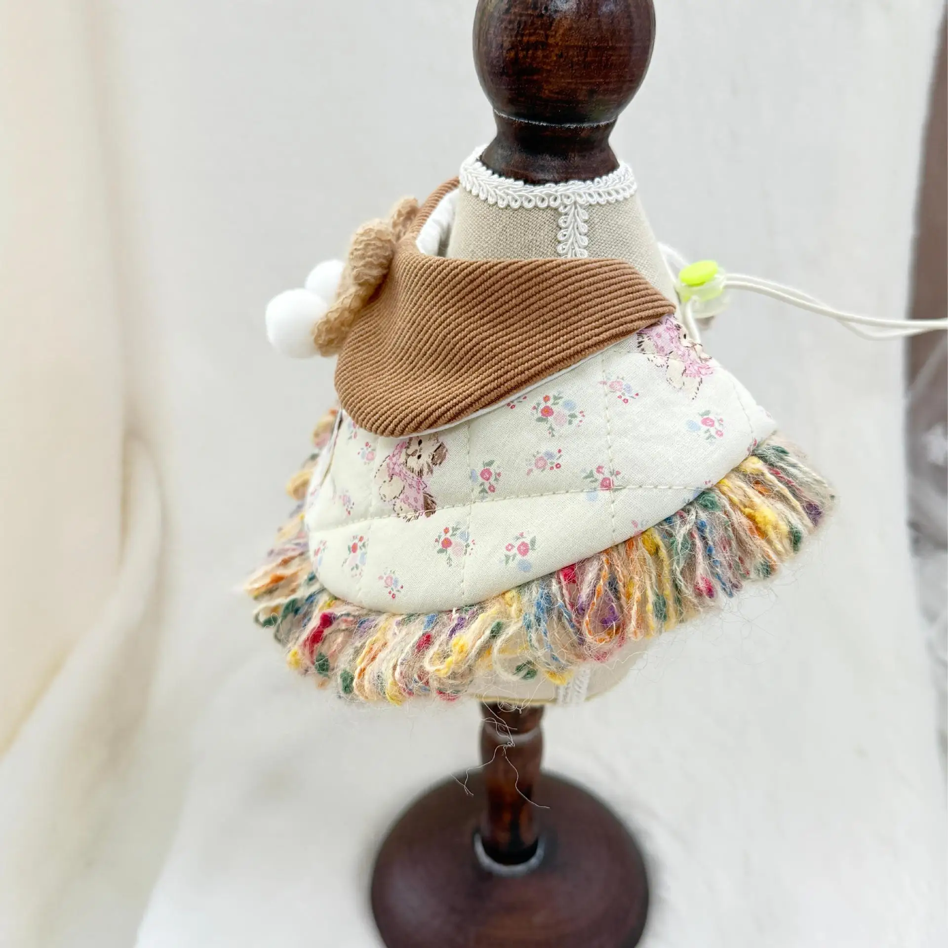 Bufanda para mascotas, chal grueso de otoño e invierno, Collar para gato, pajarita, decoración bonita para mascotas, ropa para cachorros, ropa para perros pequeños - imagen 4