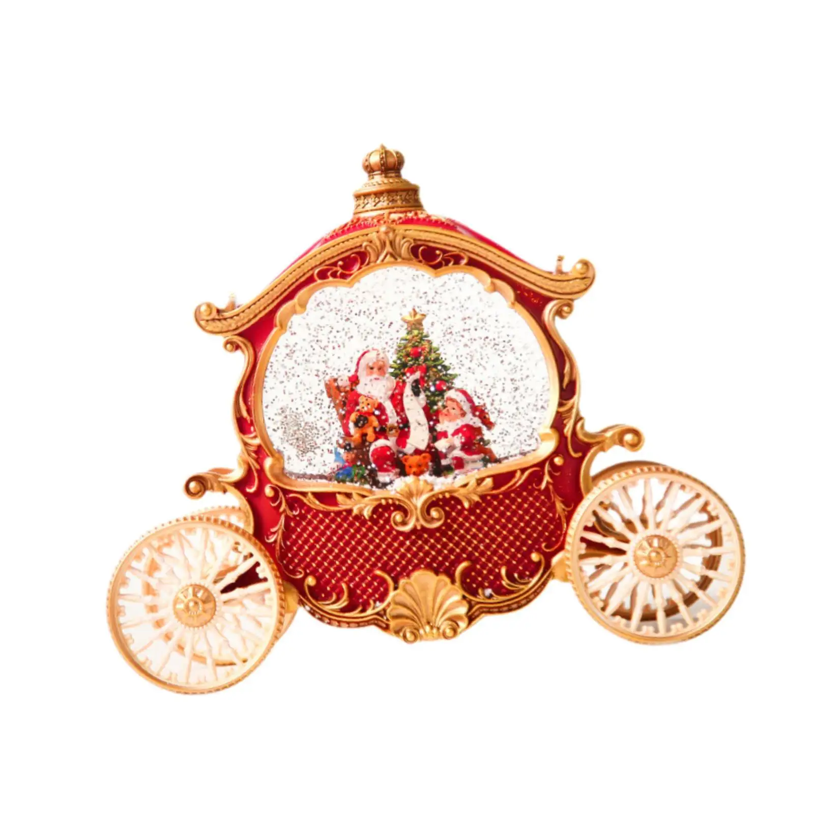 Globo de nieve navideño, carro de Navidad artesanal, globo de nieve para regalos de San Valentín - imagen 3