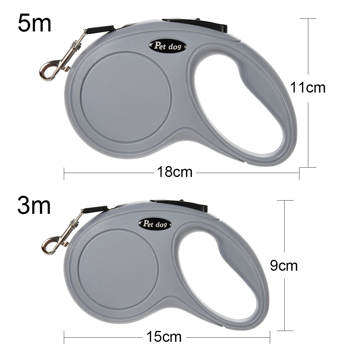 Correa larga para perros pequeños y grandes, gatos, nailon para mascotas, cuerda de tracción de plomo fuerte retráctil automática, suministros para Chihuahua Labrador - imagen 5