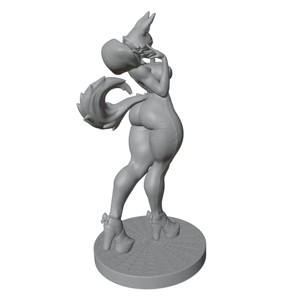 Figura 3D 1/24 Fox anime – kit DIY sin montaje ni pintura para gatos - imagen 5