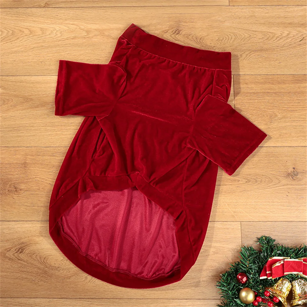 Suéter cálido de invierno para perros grandes, jerseys navideños para mascotas, Golden Retriever, Sheepdog, mascotas, trajes, ropa - imagen 4