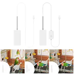 Calentador de jaula para pájaros para interiores, panel calefactor de 5 V para cacatúas, cacatúas, periquitos y canarios