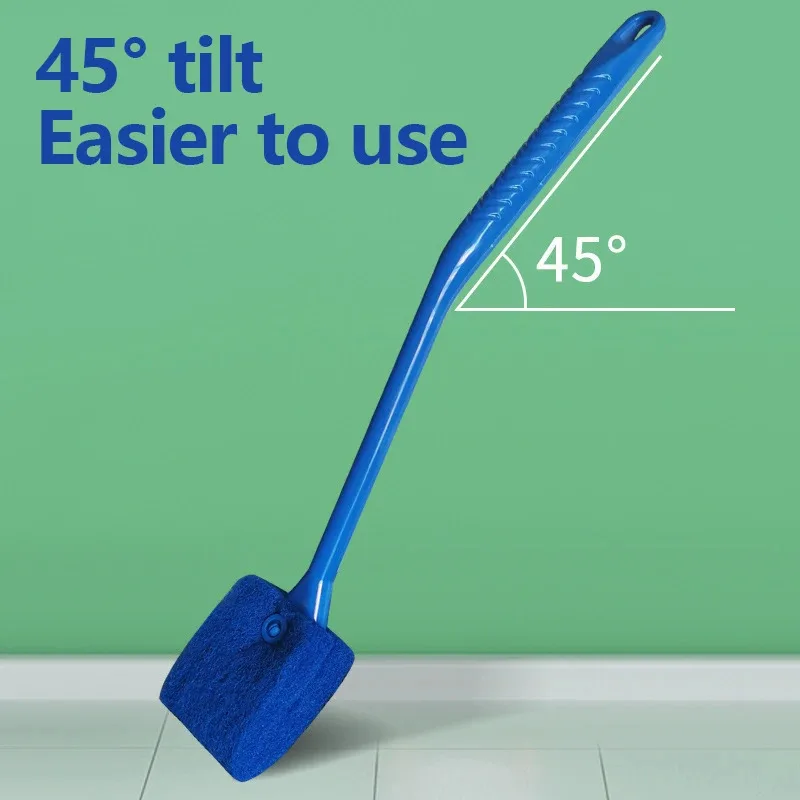 Cepillo de limpieza de vidrio para pecera de acuario con cabezal de esponja, herramienta de limpieza de plantas para raspar algas, limpiador de ventanas, accesorios para acuario