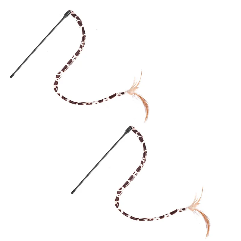 Juguete de caza para gatos: varita con plumas interactiva - imagen 3