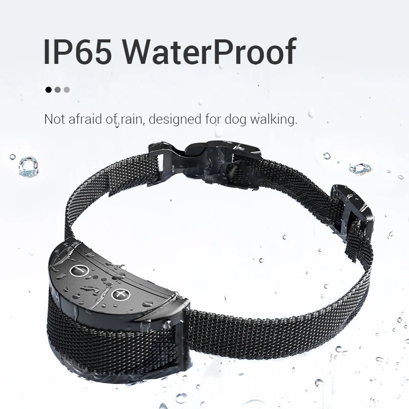 ROJECO-Collar eléctrico antiladridos para perros, collares de Control de ladridos para entrenamiento de perros recargables, tapón automático para ladridos de perros - imagen 5