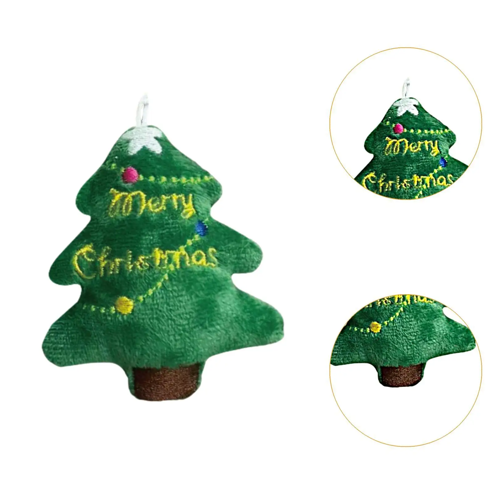 Árbol de Navidad relleno, muñeco de peluche, Mini adorno, decoración colgante bonita para árbol de Navidad, hogar de vacaciones - imagen 5