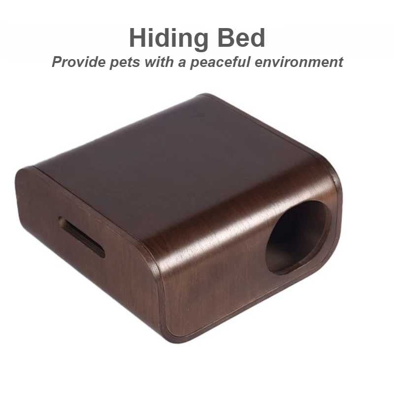 Cama para gatos de interior, cueva, cama de madera para gatos, camas para gatos transpirables de lujo, caja de alta capacidad de carga, casas ocultas para dormir para gatitos - imagen 3