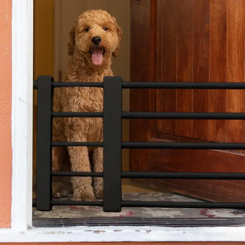 Puertas para mascotas para perros y cachorros, valla elástica reutilizable para el hogar, cocina, escaleras, baño, antideslizante - imagen 2