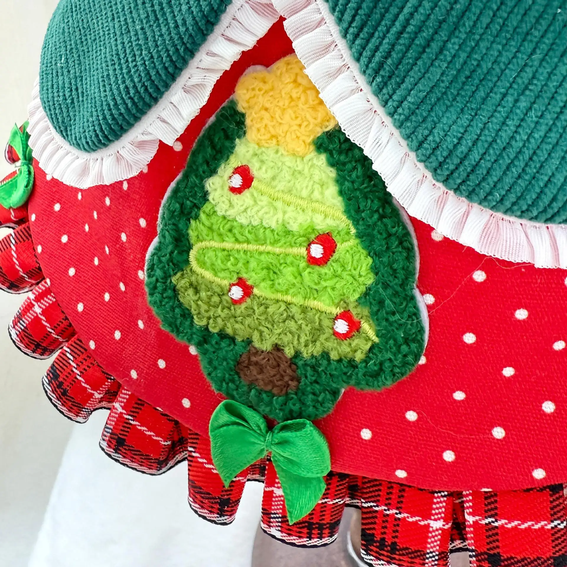 Bufanda de invierno para mascotas, Collar rojo de Navidad para gatos, corbata para árbol de Navidad, decoración para mascotas, ropa para perros pequeños, ropa para cachorros - imagen 3