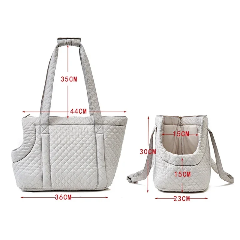 Bolso de mano a la moda para perros y gatos, bolsas de transporte cálidas de felpa para mascotas, para perros pequeños, gatos, Chihuahua, Sphynx, gatito, suministros de invierno para mascotas al aire libre - imagen 2