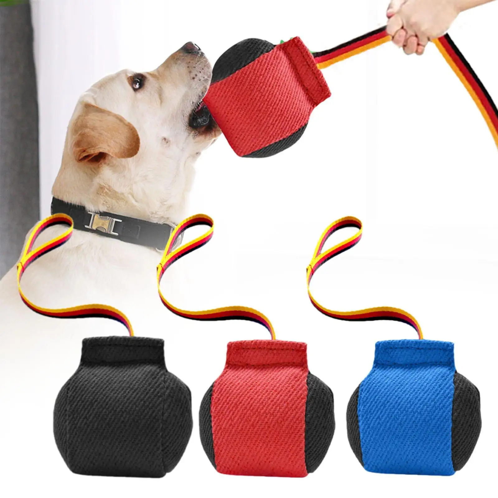 Dog Bite Tug Toy Pull Toy,Lightweight,Portable,Bite Resistant Bite Training Interactive Toy for Small Medium Dog Pet Supplies