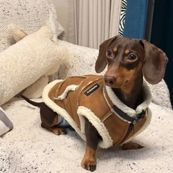 Chaleco de invierno para perro salchicha – Abrigo térmico suave