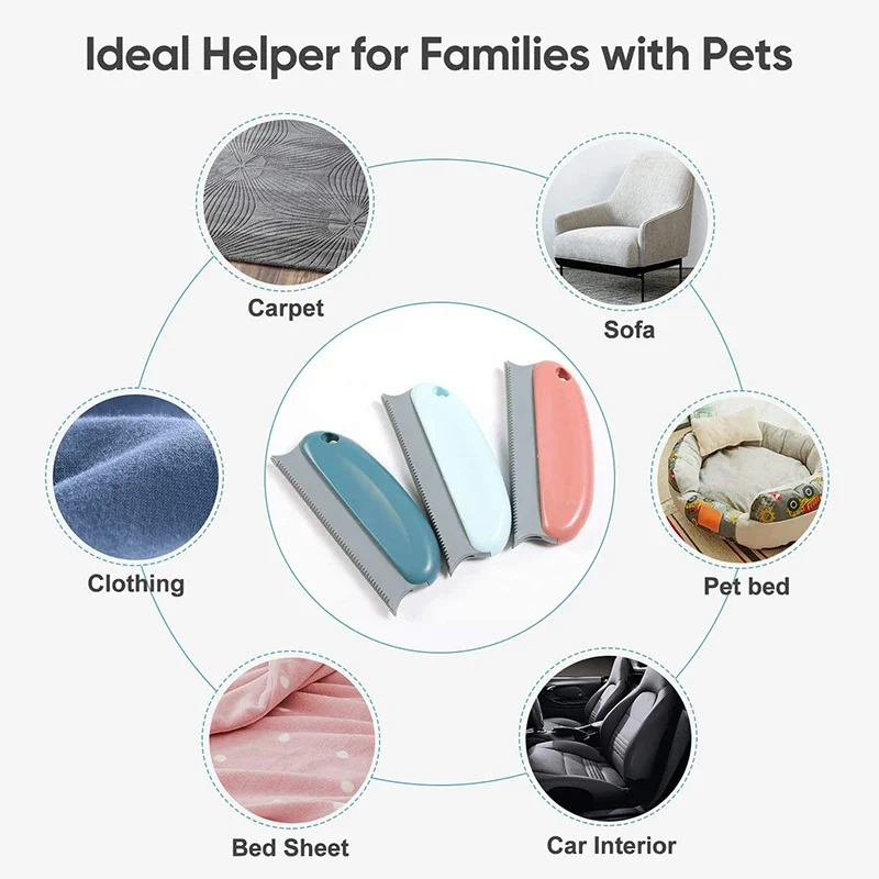 Cepillo removedor de pelo para mascotas, rodillo removedor de pelusa para coches, muebles, alfombras, ropa, camas y sillas - imagen 4