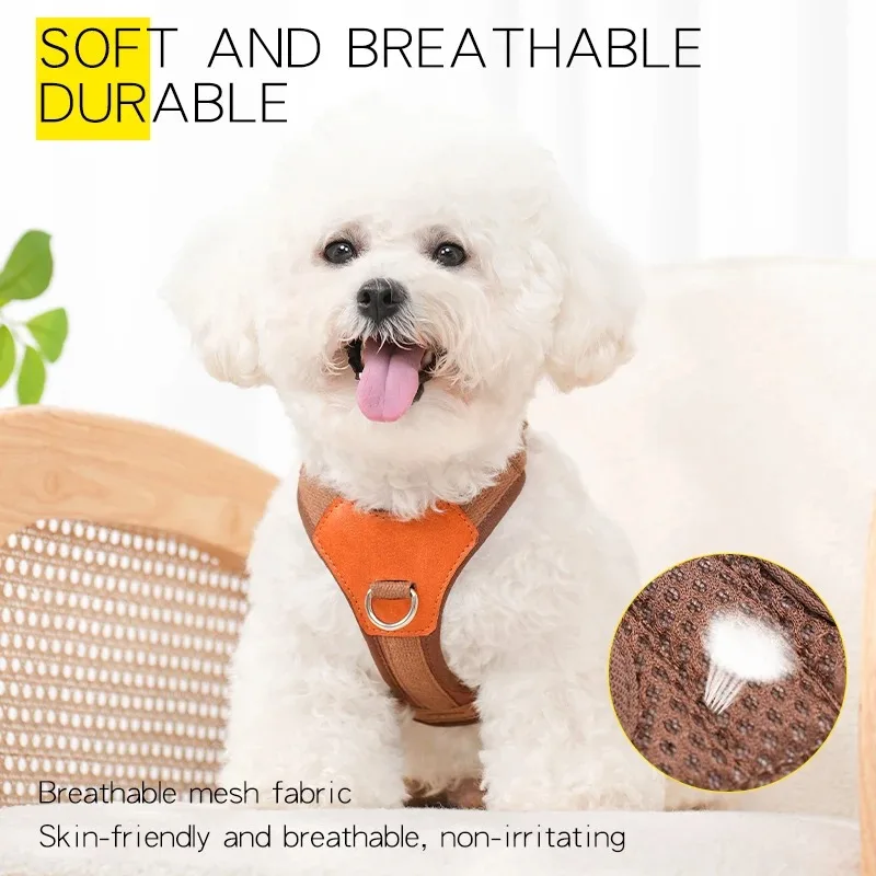 Arnés para perros, correa para el pecho, Collar para gatos, accesorios, juego de correa para cachorros, suministros, arnés, suministros para perros