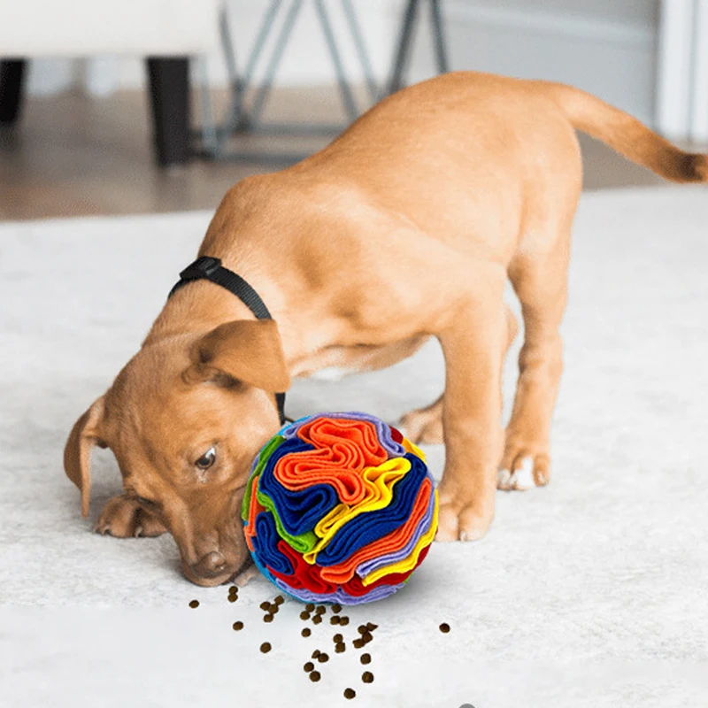 Juguetes interactivos para perros, pelota Snuffle que fomenta las habilidades naturales de forraje, pelota para olfatear para perros, juego de golosinas para perros pequeños, medianos y grandes - imagen 3