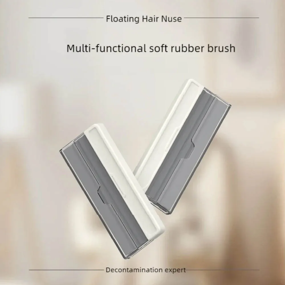 Cepillo de limpieza multifuncional de goma suave, cepillo de limpieza para sofá, pelusa, tela, eliminación de polvo, depiladora compacta para el hogar, 1 ud.