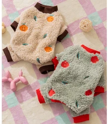 Sudadera de terciopelo para perros pequeños Corgi y Chihuahua