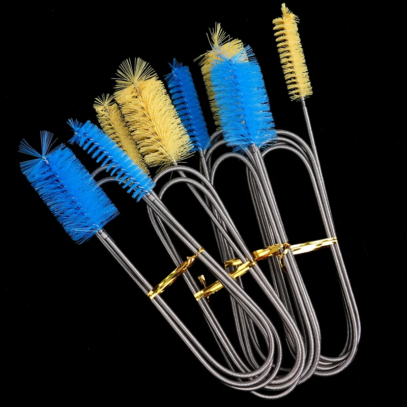 Cepillos de limpieza de plantas de vidrio para pecera de acuario, cepillo de resorte, herramientas de limpieza de pecera flexibles tipo U, herramientas de lavado de doble punta - imagen 3