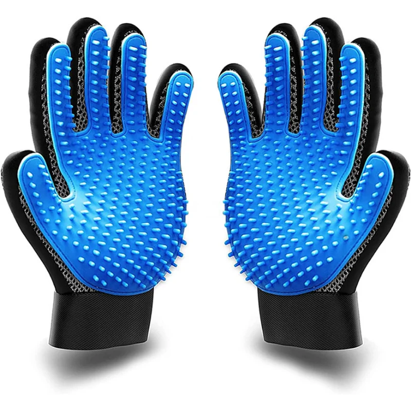 kit aseo mascotas perro gato piel conejo cepillo aseo 2 lados guante limpieza baño eliminación esteras