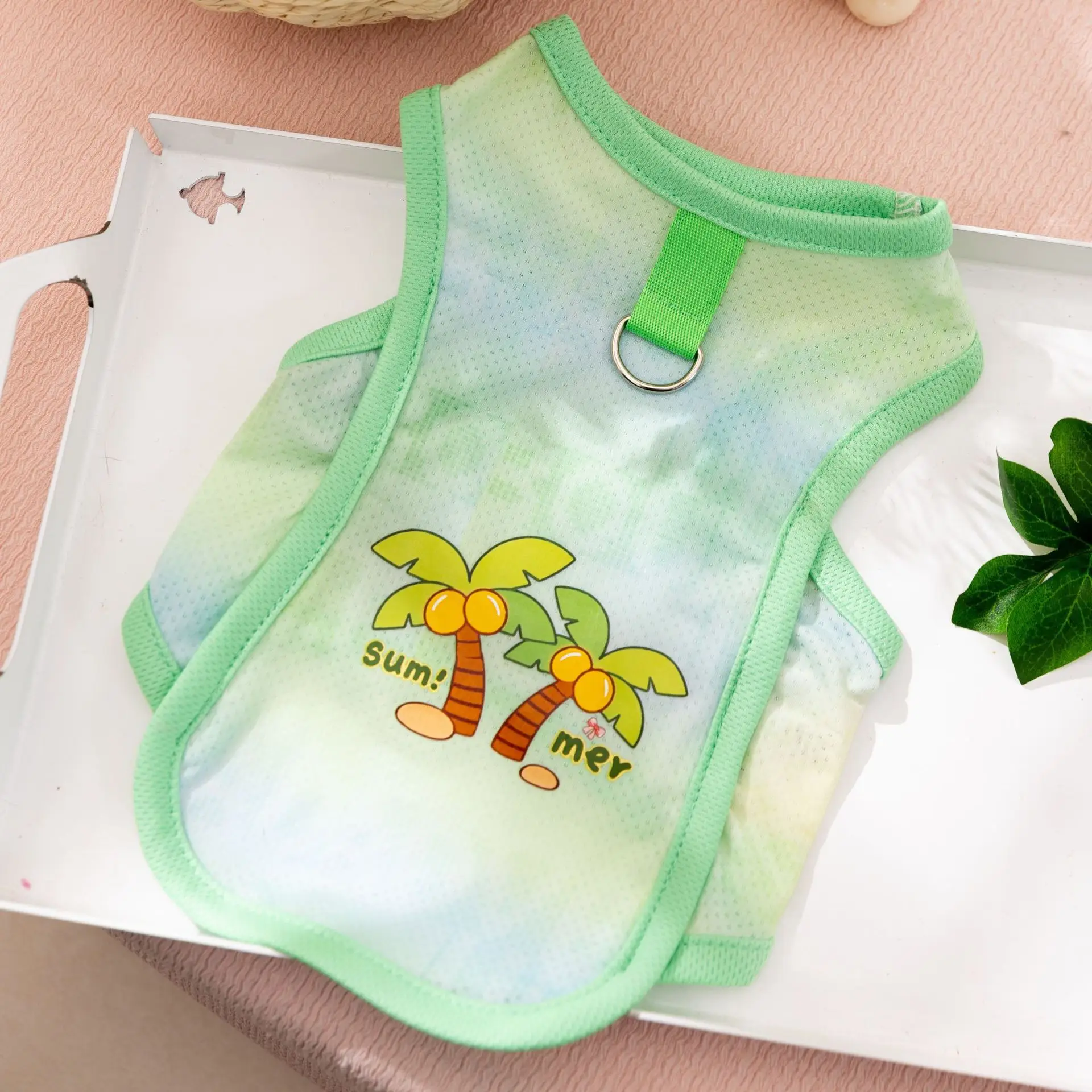 Chaleco de malla a rayas transpirable refrescante para perros pequeños - imagen 5