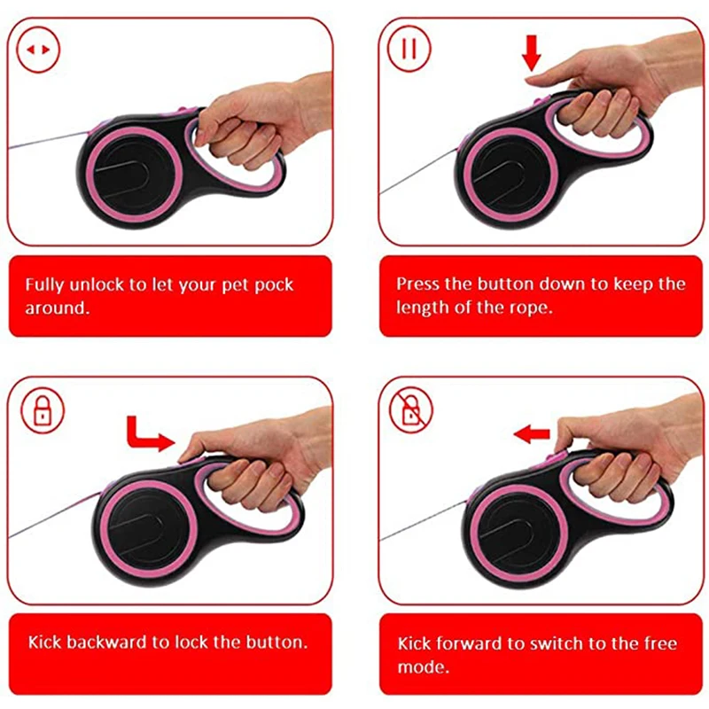 Correa caminar perros - Mecanismo automático