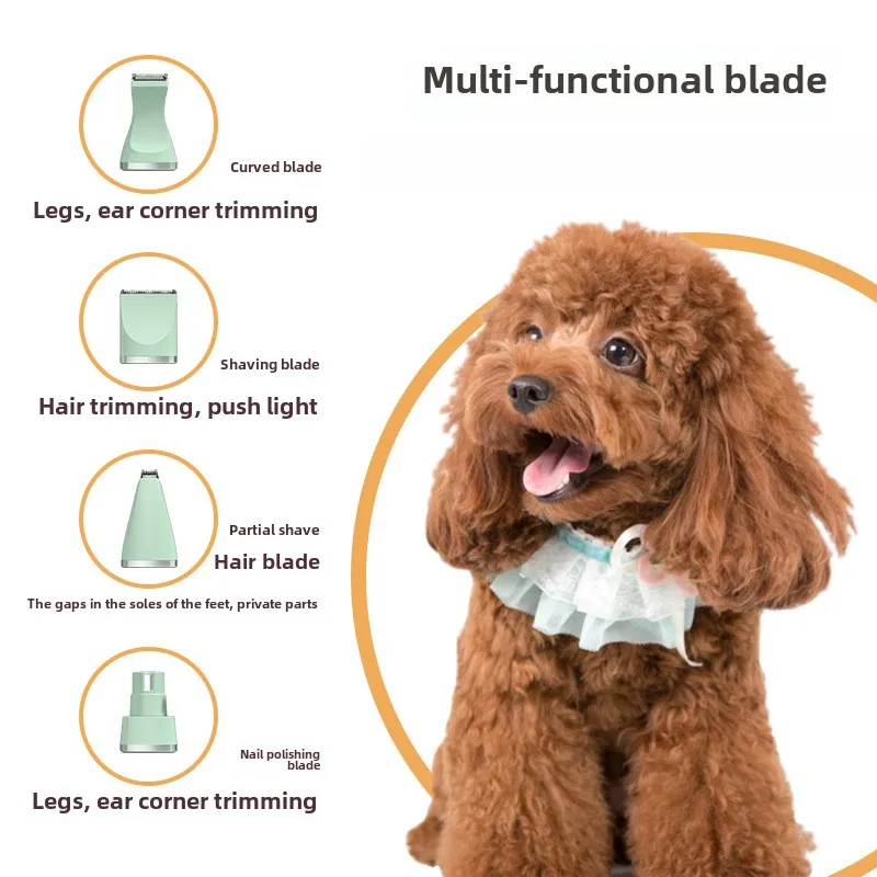 Afeitadora de pelo para mascotas, recortadora de perros y gatos, productos para mascotas, suministros totalmente impermeable, recortador de pelo para cachorros, accesorios de bajo ruido - imagen 4