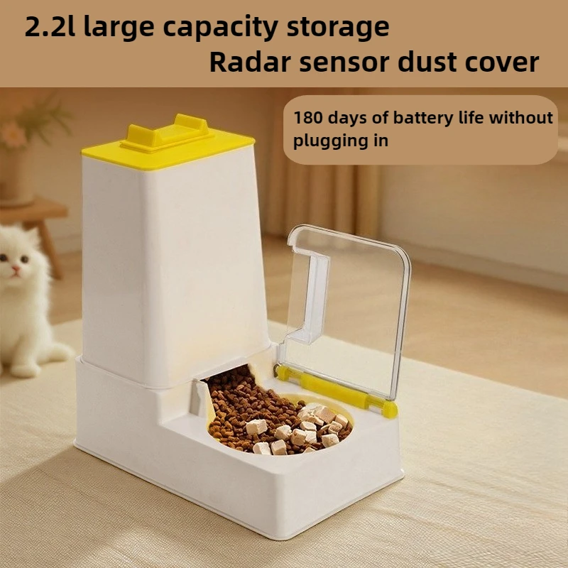 Comedero automático para gatos, cuenco profesional para gatos, comedero para mascotas, cuencos de cerámica de acero inoxidable, alimentador para croquetas, dispensador de comida para mascotas