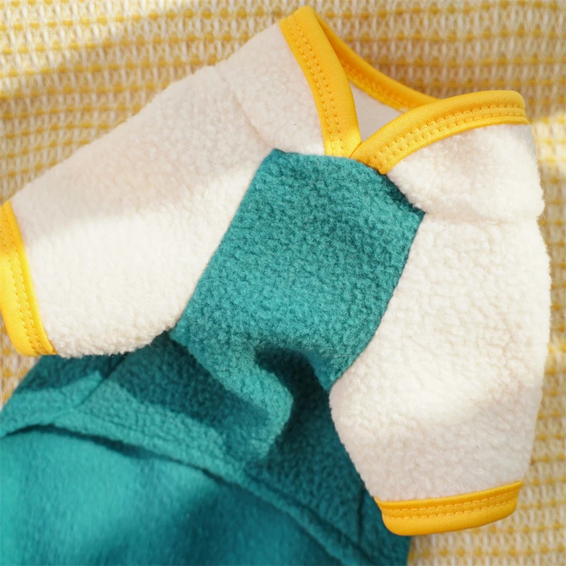 Ropa cálida de lana para perros, Corgi, Bulldog Francés, abrigo mediano para cachorros, mono de gatito Unisex de Año Nuevo, sudadera para Gato - imagen 5